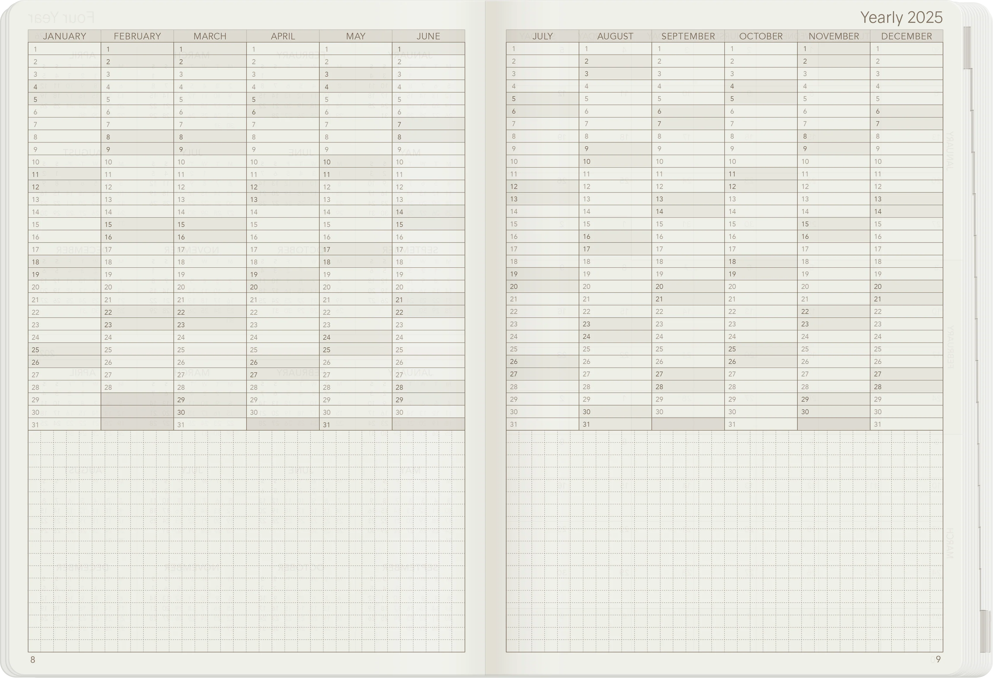 2025 A5 Weekly Planner | All-in-One | Stacked Weekends - Image 7
