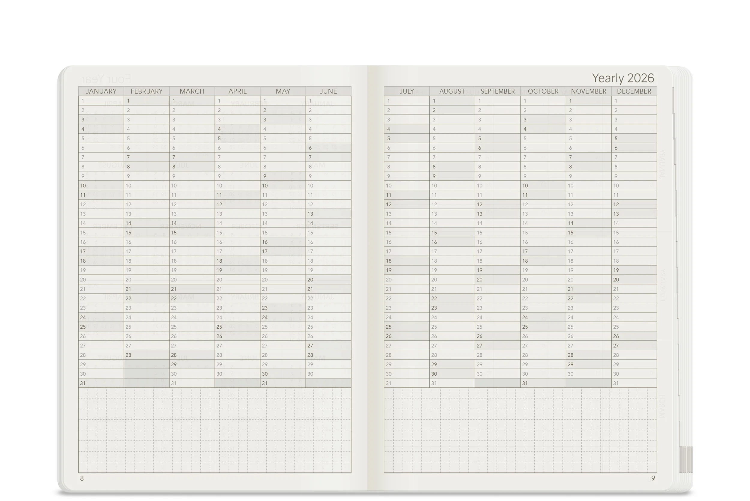 2026 B6 Weekly Planner | All-in-One | Stacked Weekends - Image 6