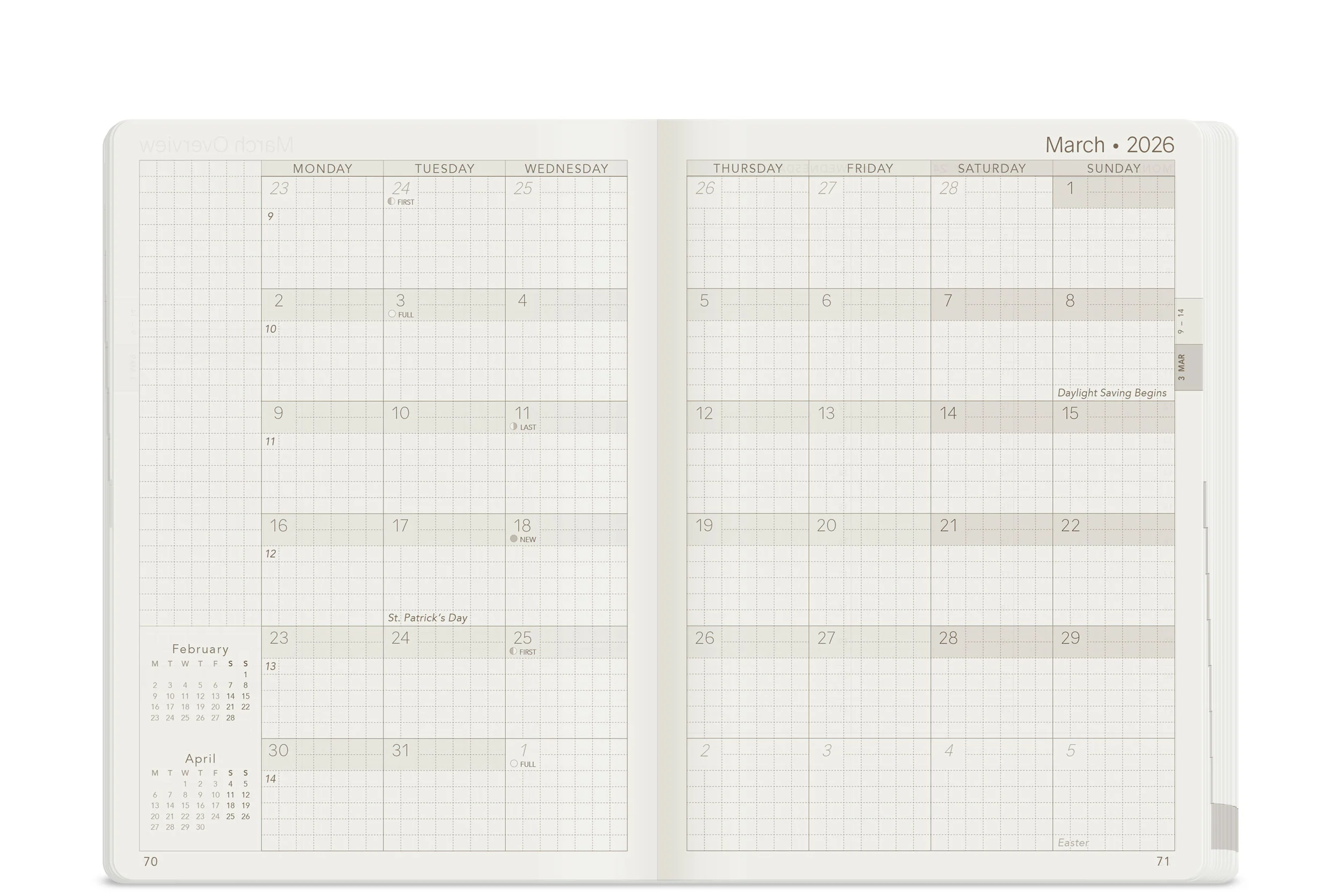 2026 B6 Weekly Planner | Core | Stacked Weekends - Image 11